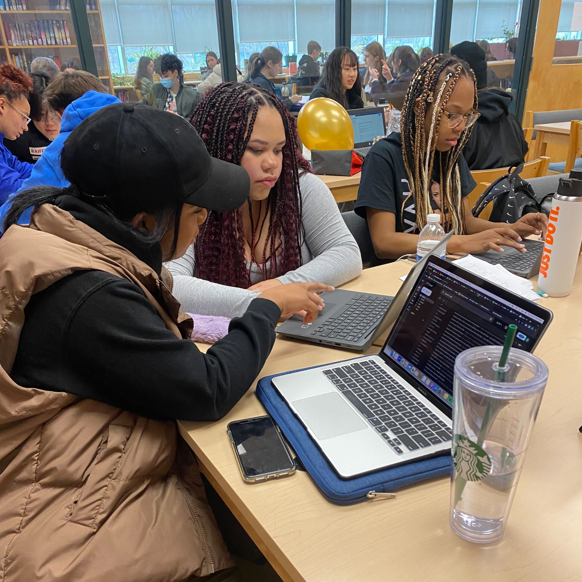 A photo of the prep team working with African Nova Scotian students